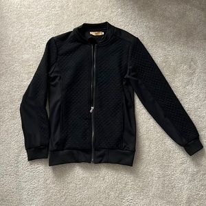 Mens Bomber Jacket Black Size Large